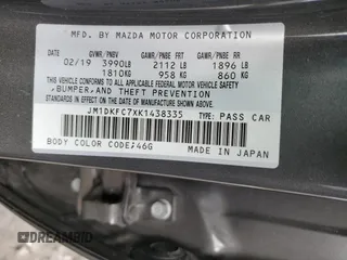 2019 Mazda CX-3 Touring with VIN JM1DKFC7XK1438335, listed as a Copart auction lot 51751125 with 41,995 mi miles and Salvage Title. Bid and sale history available at carsss.com. Image 15.