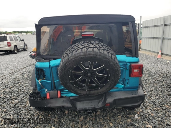 2020 Jeep Wrangler Unlimited Sport Altitude with VIN 1C4HJXDG7LW201640, listed as a Copart auction lot 52312435 with 40,311 mi miles and Salvage title. Bid and sale history available at DreamBid. Image 6.