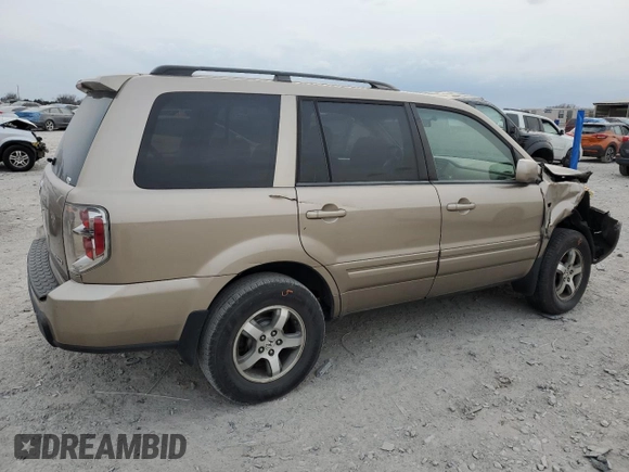 2007 Honda Pilot EX with VIN 5FNYF18487B004128, listed as a Copart auction lot 47588965 with 217,669 mi miles and Clean Title. Bid and sale history available at carsss.com. Image 3.