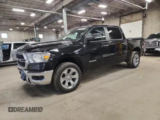 2020 Ram 1500 Big Horn with VIN 1C6SRFFT5LN117445, listed as a Copart auction lot 58014325 with 79,345 mi miles and Salvage title. Bid and sale history available at DreamBid. Image 1.