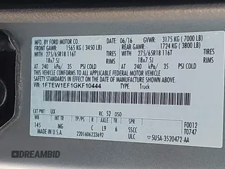 2016 Ford F-150 XLT with VIN 1FTEW1EF1GKF10444, listed as a IAAI auction lot 41773524 with 123,860 mi miles. Bid and sale history available at carsss.com. Image 9.