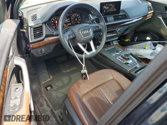 2020 Audi Q5 Premium Plus with VIN WA1BNAFY2L2106840, listed as a Copart auction lot 51141475 with 51,632 mi miles and Salvage Title. Bid and sale history available at carsss.com. Image 8.