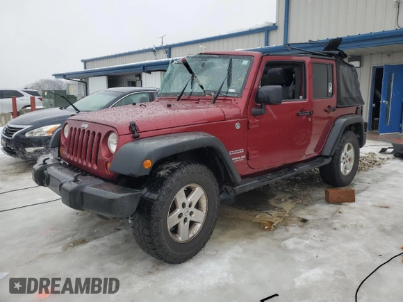 2013 Jeep Wrangler Unlimited Sport with VIN 1C4BJWDG8DL600639, listed as a Copart auction lot 43012035 with 225,004 mi miles and Clean title. Bid and sale history available at DreamBid. Image 1.