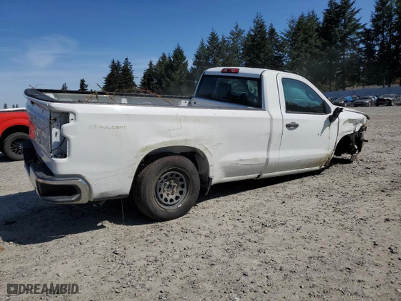 2022 Chevrolet Silverado 1500 LTD Work Truck with VIN 3GCNWAED0NG178354, listed as a Copart auction lot 53003255 with 21,068 mi miles and Clean Title. Bid and sale history available at carsss.com. Image 3.