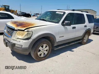 2006 Ford Explorer XLT with VIN 1FMEU73E36UA80451, listed as a Copart auction lot 52028635 with 189,647 mi miles and Salvage Title. Bid and sale history available at carsss.com. Image 1.