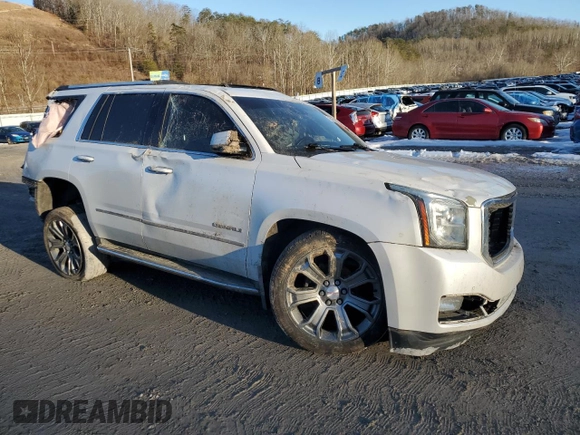 2016 GMC Yukon Denali with VIN 1GKS2CKJ6GR293441, listed as a Copart auction lot 42485905 with 0 mi miles and Salvage Title. Bid and sale history available at carsss.com. Image 4.