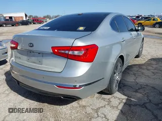 2015 Kia Cadenza Premium with VIN KNALN4D74F5173557, listed as a IAAI auction lot 41702351 with 104,087 mi miles and . Bid and sale history available at carsss.com. Image 4.