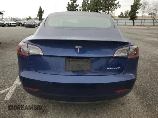 2022 Tesla Model 3 Long Range with VIN 5YJ3E1EB1NF341432, listed as a Copart auction lot 53467975 with 38,184 mi miles and Salvage Title. Bid and sale history available at DreamBid. Image 6.