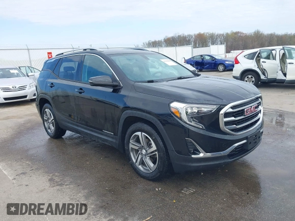 2019 GMC Terrain SLT with VIN 3GKALPEV1KL239169, listed as a IAAI auction lot 41990058 with 83,254 mi miles and . Bid and sale history available at carsss.com. Image 1.