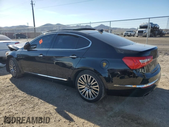 2014 Kia Cadenza Premium with VIN KNALN4D70E5126542, listed as a Copart auction lot 48663474 with Not Provided miles and Salvage Title. Bid and sale history available at carsss.com. Image 2.