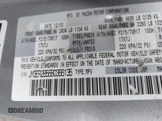 2011 Mazda CX-7 i Sport with VIN JM3ER2B56B0366135, listed as a IAAI auction lot 41848680 with 149,952 mi miles. Bid and sale history available at carsss.com. Image 9.