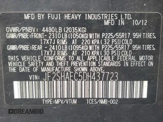 2013 Subaru Forester X Limited with VIN JF2SHAEC5DH437723, listed as a Copart auction lot 48525615 with 91,224 mi miles and Clean title. Bid and sale history available at DreamBid. Image 13.