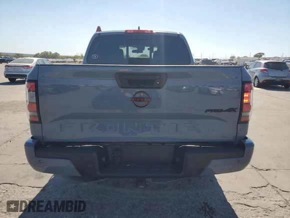 2024 Nissan Frontier PRO-4X with VIN 1N6ED1EK9RN600720, listed as a Copart auction lot 78089574 with 23,662 mi miles and Salvage Title. Bid and sale history available at carsss.com. Image 6.