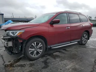 2018 Nissan Pathfinder SL with VIN 5N1DR2MN9JC675625, listed as a Copart auction lot 60612005 with 148,504 mi miles and Salvage title. Bid and sale history available at DreamBid. Image 1.