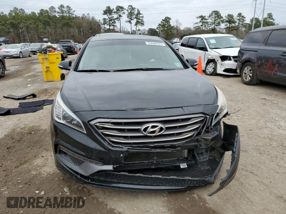 2017 Hyundai Sonata Sport with VIN 5NPE34AF8HH582578, listed as a Copart auction lot 43560525 with Not Provided miles and Salvage Title. Bid and sale history available at carsss.com. Image 5.