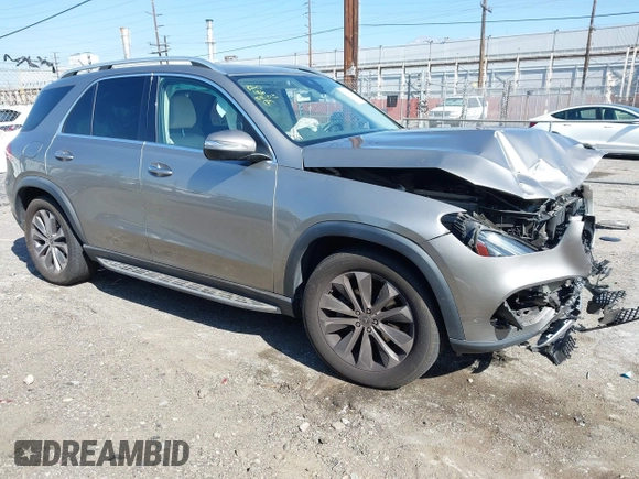 2020 Mercedes-Benz GLE 350 with VIN 4JGFB4JE1LA119191, listed as a IAAI auction lot 42019571 with 87,844 mi miles and . Bid and sale history available at DreamBid. Image 1.