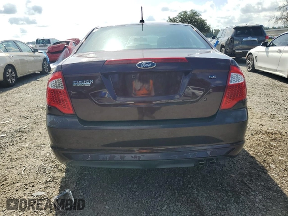 2012 Ford Fusion SE with VIN 3FAHP0HA0CR291458, listed as a Copart auction lot 63357165 with 122,992 mi miles and Salvage title. Bid and sale history available at DreamBid. Image 6.
