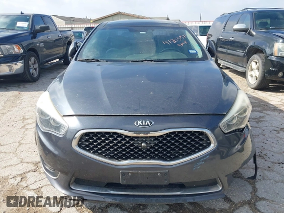 2015 Kia Cadenza Premium with VIN KNALN4D76F5195656, listed as a IAAI auction lot 41803974 with 107,734 mi miles. Bid and sale history available at carsss.com. Image 12.
