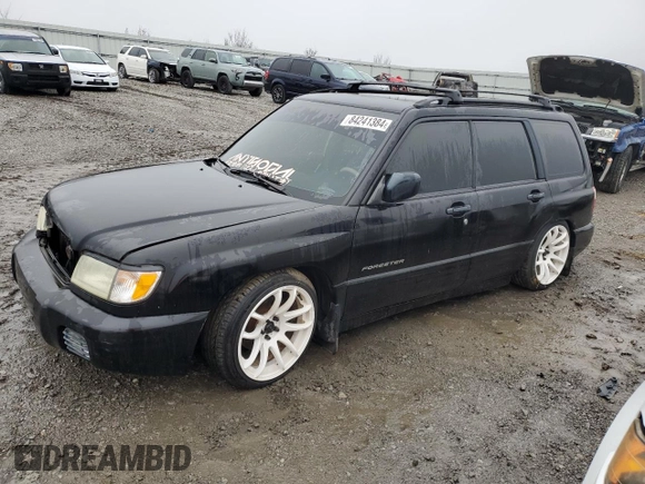 2001 Subaru Forester S w/Premium Pkg with VIN JF1SF65611H730807, listed as a Copart auction lot 84241384 with 221,698 mi miles and Salvage Title. Bid and sale history available at carsss.com. Image 1.