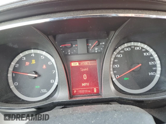 2013 GMC Terrain SLT with VIN 2GKFLXEK1D6133727, listed as a Copart auction lot 75413634 with 193,310 mi miles and Salvage title. Bid and sale history available at DreamBid. Image 9.