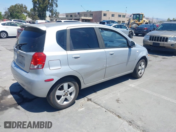2008 Chevrolet Aveo LS with VIN KL1TD66618B086796, listed as a IAAI auction lot 42755287 with 148,103 mi miles and . Bid and sale history available at DreamBid. Image 4.