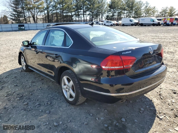 2014 Volkswagen Passat TDI SE w/Sunroof with VIN 1VWBN7A36EC094271, listed as a Copart auction lot 48369445 with 0 mi miles and Salvage Title. Bid and sale history available at carsss.com. Image 2.