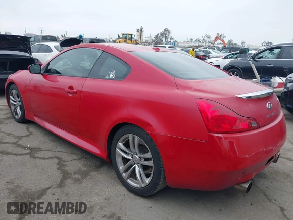 2008 Infiniti G37 Coupe Journey with VIN JNKCV64E88M121398, listed as a IAAI auction lot 41893546 with 135,181 mi miles. Bid and sale history available at carsss.com. Image 3.