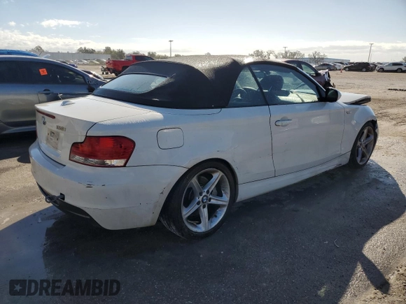 2011 BMW 1 Series 135i with VIN WBAUN7C55BVM24523, listed as a Copart auction lot 81636844 with 79,836 mi miles and Salvage Title. Bid and sale history available at DreamBid. Image 3.