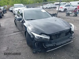 2015 Infiniti Q50 z VIN JN1BV7AR9FM395185, wystawiony jako IAAI lot #42311909 z przebiegiem Nie podano mil oraz . Historia ofert i sprzedaży dostępna na DreamBid. Obrazek 1.