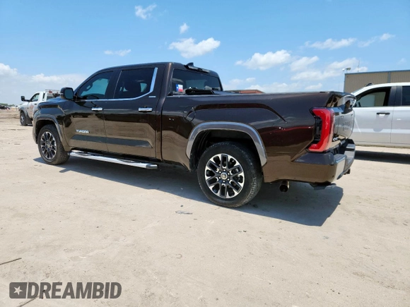 2022 Toyota Tundra Limited Hybrid with VIN 5TFJC5EC3NX001878, listed as a Copart auction lot 64201395 with 24,607 mi miles and Clean title. Bid and sale history available at DreamBid. Image 2.
