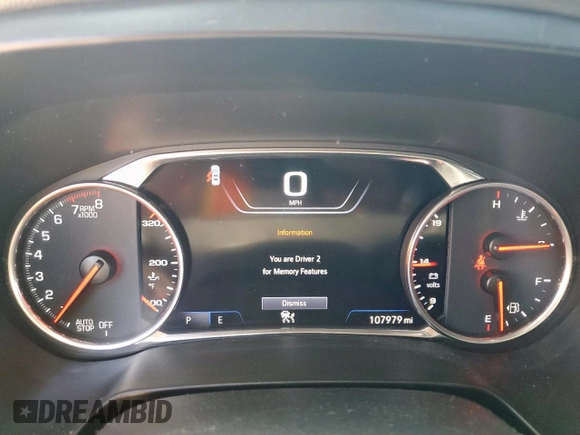 2019 Chevrolet Blazer Premier with VIN 3GNKBFRS4KS621836, listed as a Copart auction lot 54192215 with 107,979 mi miles and Clean title. Bid and sale history available at DreamBid. Image 9.