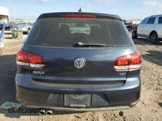 2012 Volkswagen Golf TDI with VIN WVWNM7AJ1CW016932, listed as a Copart auction lot 85508254 with 104,743 mi miles and Salvage title. Bid and sale history available at DreamBid. Image 6.