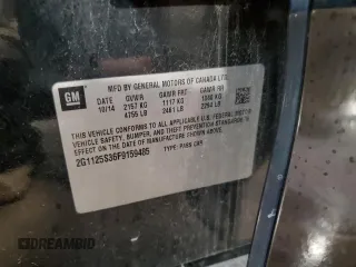 2015 Chevrolet Impala LT с VIN 2G1125S36F9159485, выставлен на аукционе Copart как лот 61269415 с пробегом 117 318 миль миль и Списание • Salvage title. История ставок и продаж доступна на DreamBid. Изображение 12.