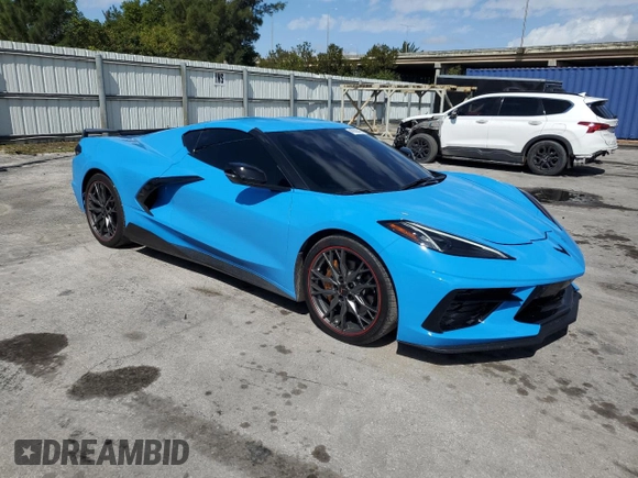 2022 Chevrolet Corvette 2LT with VIN 1G1YB2D49N5115320, listed as a Copart auction lot 47008445 with 17,102 mi miles and Clean Title. Bid and sale history available at carsss.com. Image 4.