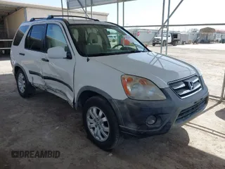 2005 Honda CR-V EX with VIN JHLRD78845C025264, listed as a IAAI auction lot 41752341 with 196,753 mi miles. Bid and sale history available at carsss.com. Image 1.