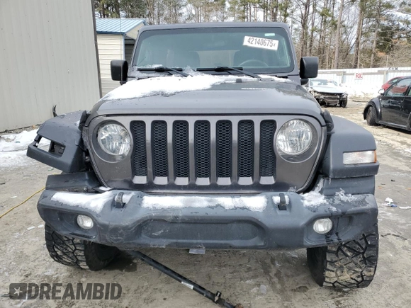 2019 Jeep Wrangler Unlimited Sport with VIN 1C4HJXDG0KW540190, listed as a Copart auction lot 42140675 with 66,470 mi miles and Salvage title. Bid and sale history available at DreamBid. Image 5.