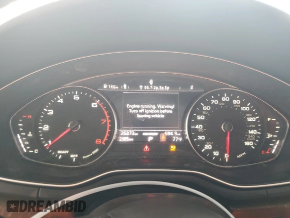 2019 Audi A5 Sportback Premium with VIN WAUANCF50KA068853, listed as a Copart auction lot 71626813 with 25,373 mi miles. Bid and sale history available at carsss.com. Image 9.