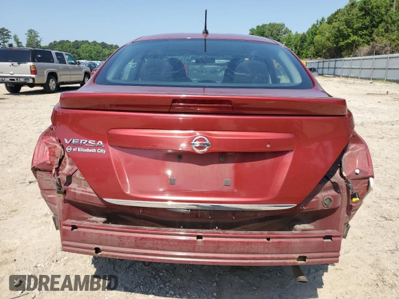 2016 Nissan Versa S Plus with VIN 3N1CN7AP1GL916821, listed as a Copart auction lot 61146545 with 317,406 mi miles and Salvage title. Bid and sale history available at DreamBid. Image 6.
