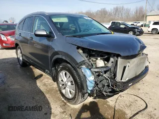 2013 Honda CR-V EX-L with VIN 2HKRM4H74DH673208, listed as a Copart auction lot 48687945 with 208,018 mi miles and Salvage Title. Bid and sale history available at carsss.com. Image 4.