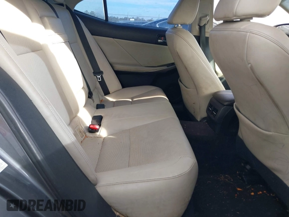 2014 Lexus IS 250 with VIN JTHBF1D29E5005375, listed as a IAAI auction lot 41481295 with 249,716 mi miles. Bid and sale history available at carsss.com. Image 8.