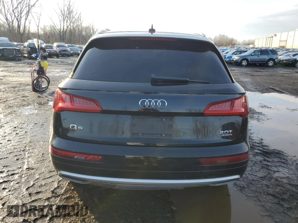 2018 Audi Q5 Premium with VIN WA1ANAFY8J2157784, listed as a Copart auction lot 84956734 with 103,611 mi miles and Salvage Title. Bid and sale history available at carsss.com. Image 6.