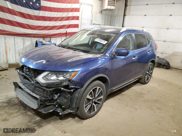 2018 Nissan Rogue SV with VIN JN8AT2MV6JW327602, listed as a Copart auction lot 87596975 with 69,740 mi miles and Salvage Title. Bid and sale history available at carsss.com. Image 1.