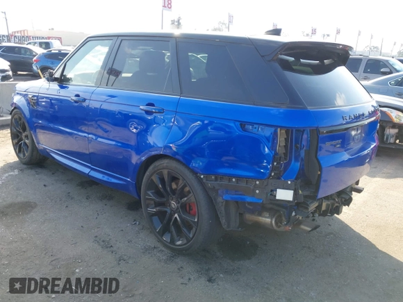 2021 Land Rover Range Rover Sport HST with VIN SALWS2RU2MA772532, listed as a IAAI auction lot 41394722 with 32,816 mi miles. Bid and sale history available at carsss.com. Image 3.
