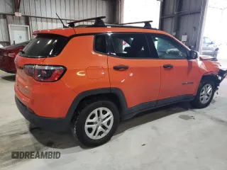 2017 Jeep Compass Sport with VIN 3C4NJCAB8HT643442, listed as a Copart auction lot 87031414 with 102,463 mi miles and Salvage Title. Bid and sale history available at carsss.com. Image 3.