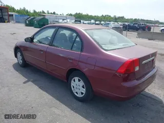 2003 Honda Civic LX with VIN 2HGES16583H571200, listed as a IAAI auction lot 42103633 with 177,302 mi miles. Bid and sale history available at carsss.com. Image 3.
