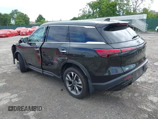 2024 Infiniti QX60 Luxe with VIN 5N1DL1FS1RC335847, listed as a IAAI auction lot 42255354 with 12,219 mi miles and . Bid and sale history available at DreamBid. Image 3.