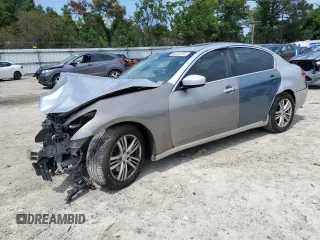 2012 Infiniti G25 Journey with VIN JN1DV6AP5CM701117, listed as a Copart auction lot 60403355 with 168,573 mi miles and Salvage title. Bid and sale history available at DreamBid. Image 1.