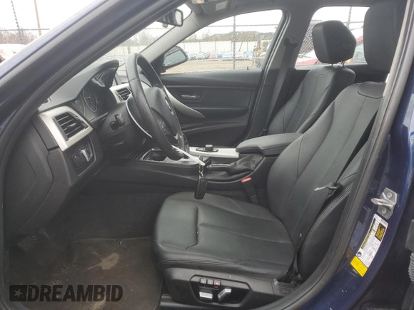 2017 BMW 3 Series 320i with VIN WBA8E1G53HNU13439, listed as a Copart auction lot 47745005 with 35,334 mi miles and Salvage Title. Bid and sale history available at carsss.com. Image 7.