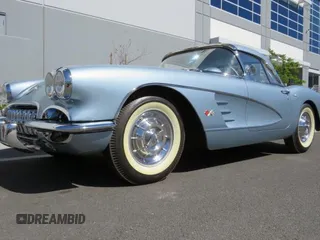 1958 Chevrolet Corvette с VIN J58S108498, выставлен на аукционе Copart как лот 59789795 с пробегом 473 миль миль и Списание • Salvage title. История ставок и продаж доступна на DreamBid. Изображение 2.