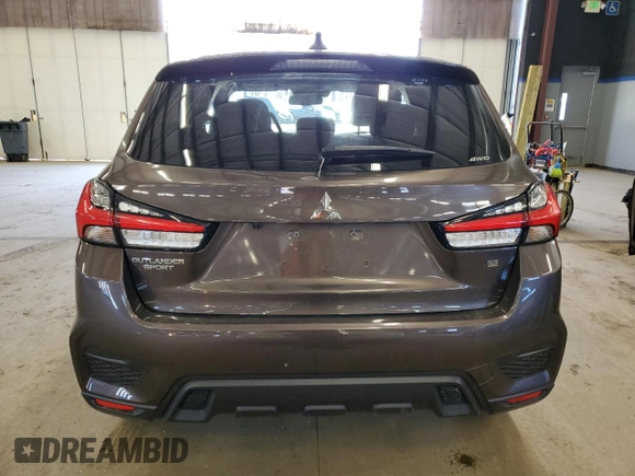 2020 Mitsubishi Outlander Sport ES 2.0 with VIN JA4AR3AUXLU012015, listed as a Copart auction lot 50428495 with 168,918 mi miles and Clean Title. Bid and sale history available at carsss.com. Image 6.